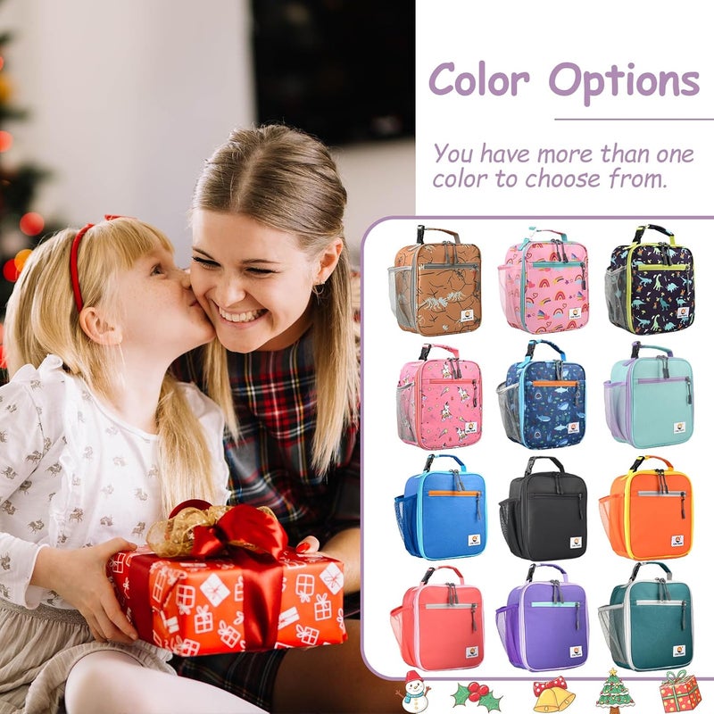CaCTOUR Lunch Box Kids,Premium Insulated Lunch Bag for Girls Boys,Soft Bag Mini Cooler Back to School Thermal Reusable Lunch Bag for Work School Picnic (Mermaid) - Image 2